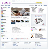 New Yahoo Homepage Design