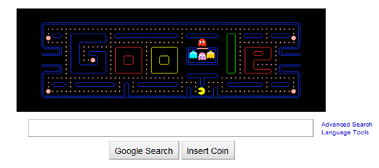 Google Pacman Homage