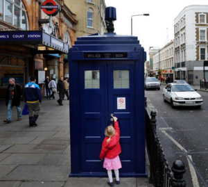 Tardis outside Earls Court