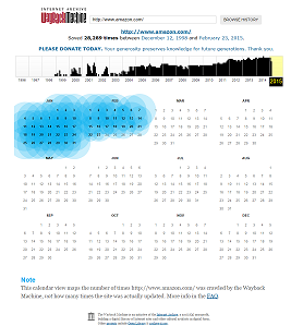 Wayback Machine Interface