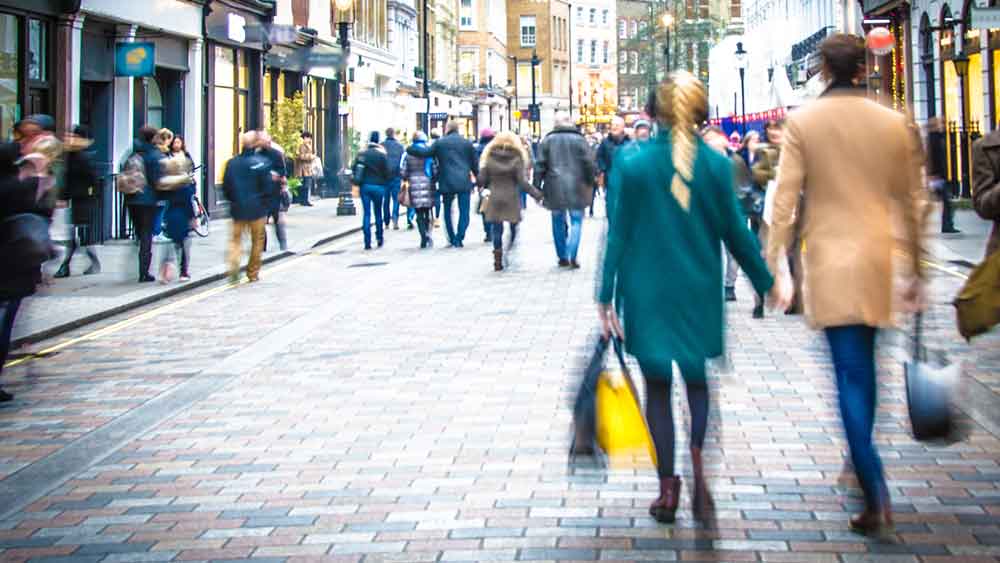 busy high street